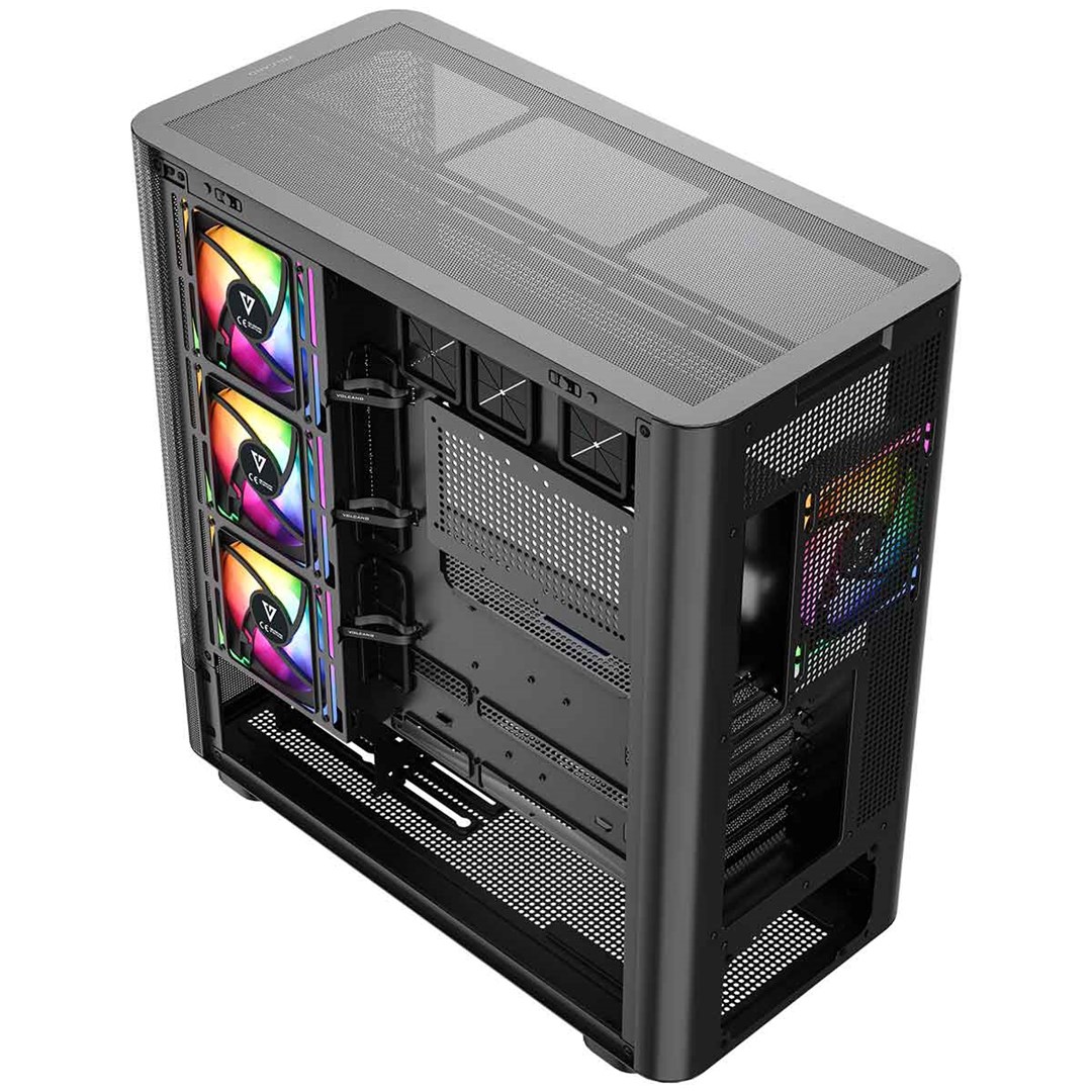 Kućište za računalo MODECOM Volcano AQ 400 ARGB (MIDI Tower, ARGB, Crno)-13