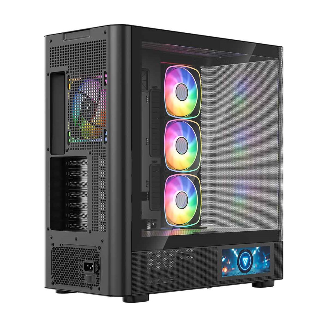 Kućište za računalo MODECOM Volcano AQ 400 ARGB (MIDI Tower, ARGB, Crno)-2