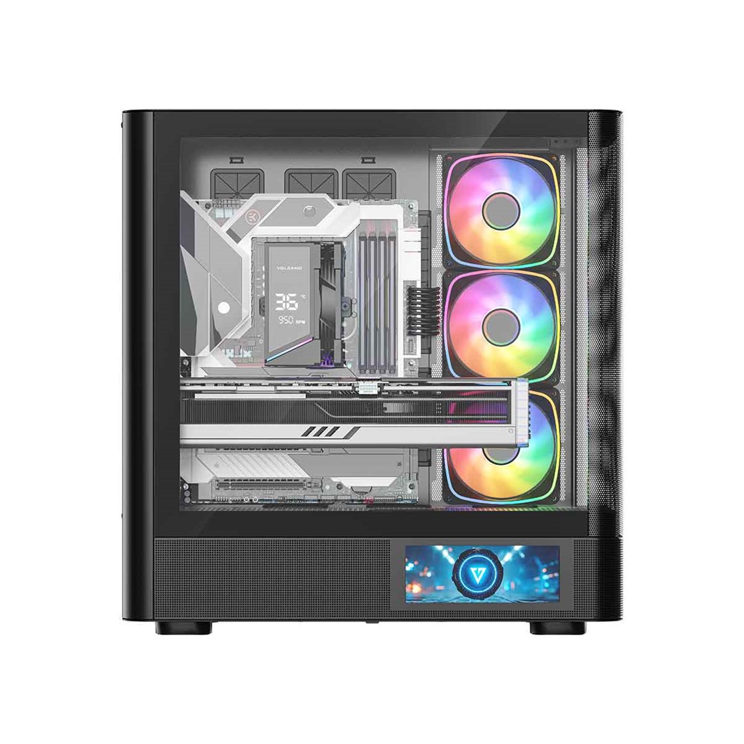 Kućište za računalo MODECOM Volcano AQ 400 ARGB (MIDI Tower, ARGB, Crno)-6