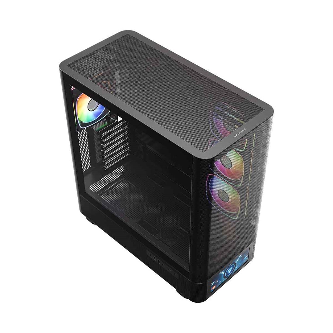 Kućište MODECOM Volcano AQ 500 ARGB (Midi Tower, ATX, 4x 120mm ARGB ventilatora, kaljeno staklo)-10