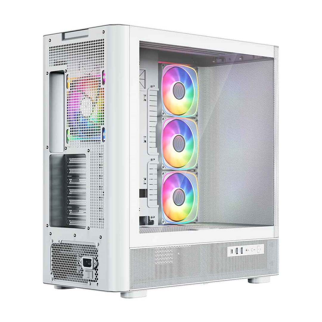 Kućište za računalo MODECOM VOLCANO AQ 500 (ARGB, Midi Tower, Bijelo)-6