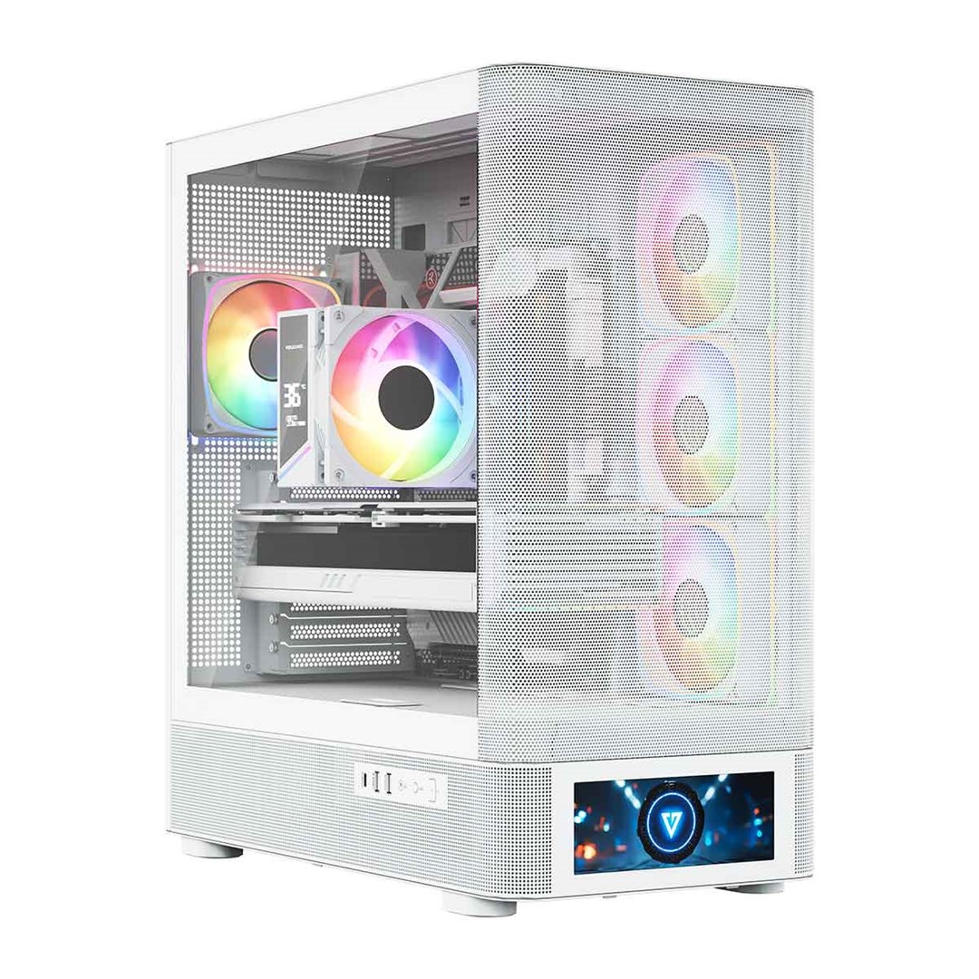 Kućište za računalo MODECOM VOLCANO AQ 500 (ARGB, Midi Tower, Bijelo)-9