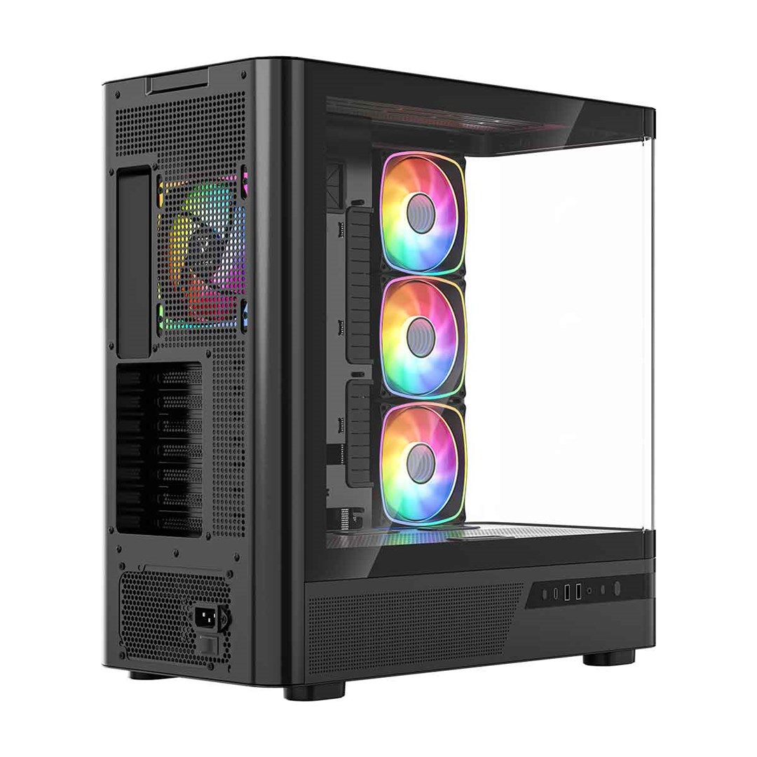 PC Kućište MODECOM VOLCANO AQ 200 (ARGB, Midi Tower, Kaljeno Staklo, Crno)-9