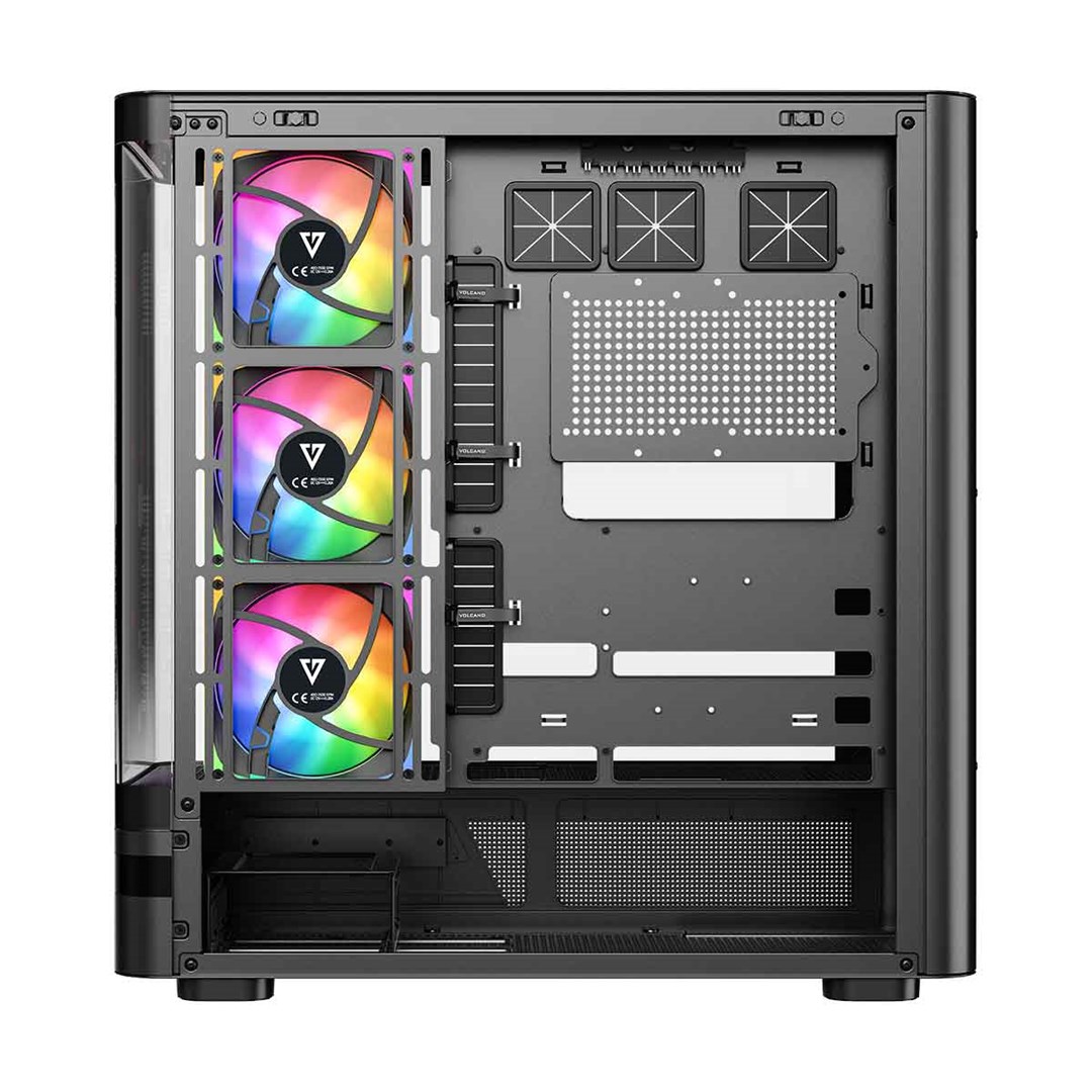 PC Kućište MODECOM VOLCANO AQ 200 (ARGB, Midi Tower, Kaljeno Staklo, Crno)-10