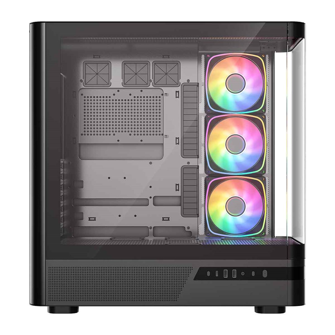 PC Kućište MODECOM VOLCANO AQ 200 (ARGB, Midi Tower, Kaljeno Staklo, Crno)-6
