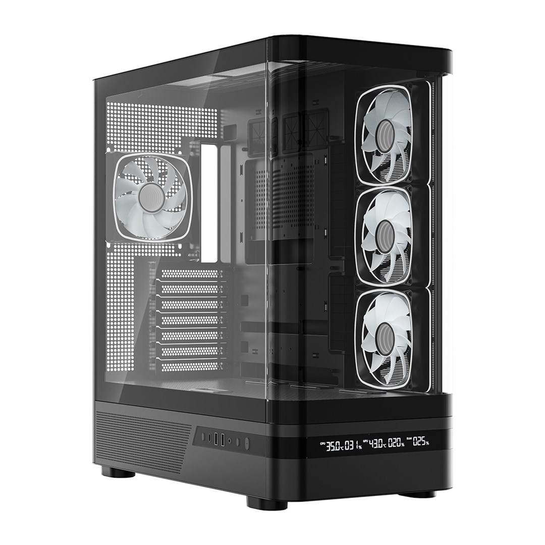 PC Kućište MODECOM VOLCANO AQ 200 (ARGB, Midi Tower, Kaljeno Staklo, Crno)-14