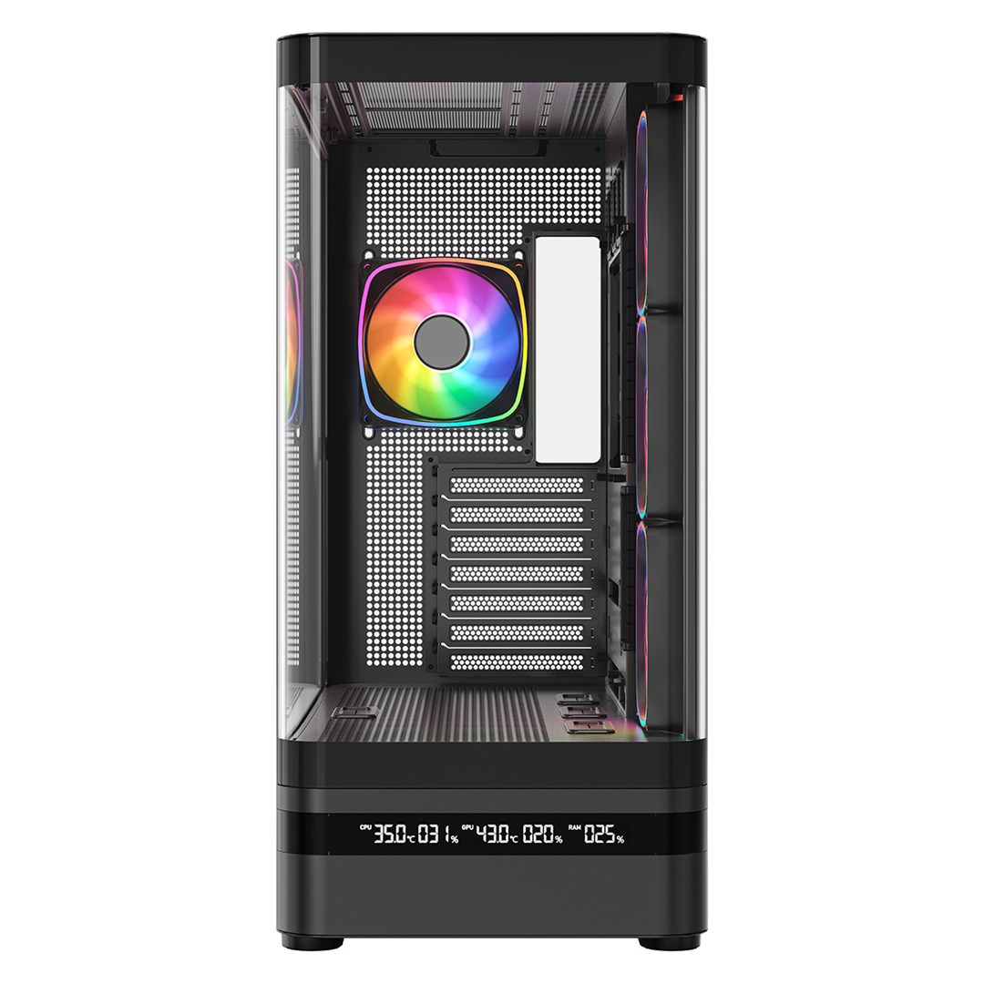 PC Kućište MODECOM VOLCANO AQ 200 (ARGB, Midi Tower, Kaljeno Staklo, Crno)-5