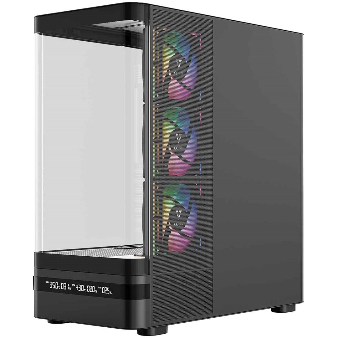 PC Kućište MODECOM VOLCANO AQ 200 (ARGB, Midi Tower, Kaljeno Staklo, Crno)-12