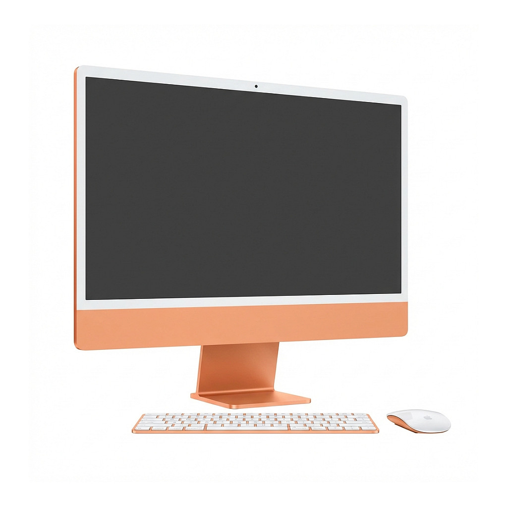 iMac APPLE 24" M4 (10c cpu/10c gpu, 16gb, 256gb ssd, gigabit ethernet, njemačka tipkovnica, narančasta boja) Z1EV