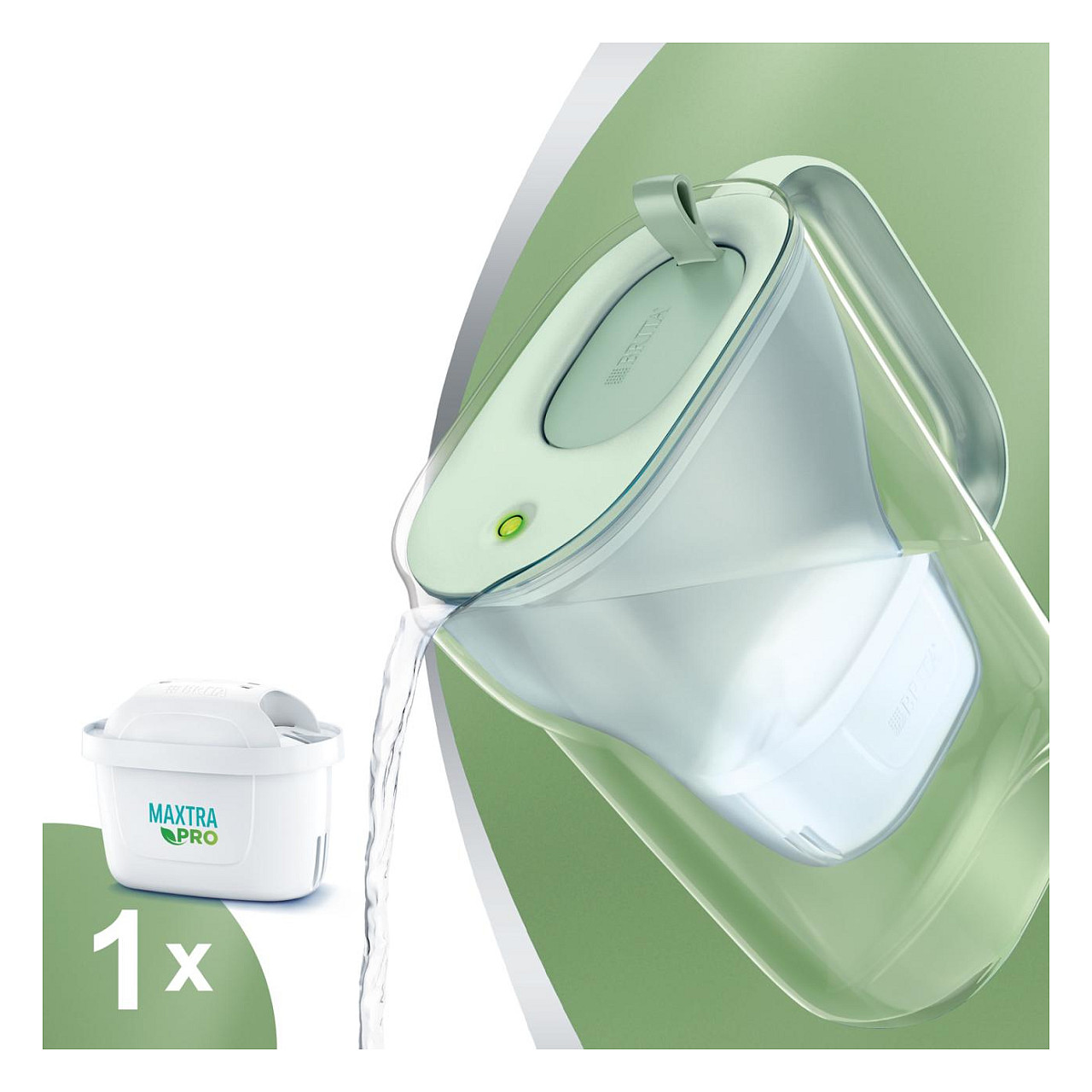 Vrč za filtriranje vode BRITA Style eco (plava boja, uključen 1 filter)-1