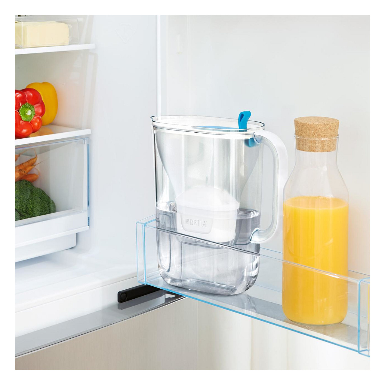 Vrč za filtriranje vode BRITA Style eco (plava boja, uključen 1 filter)-3