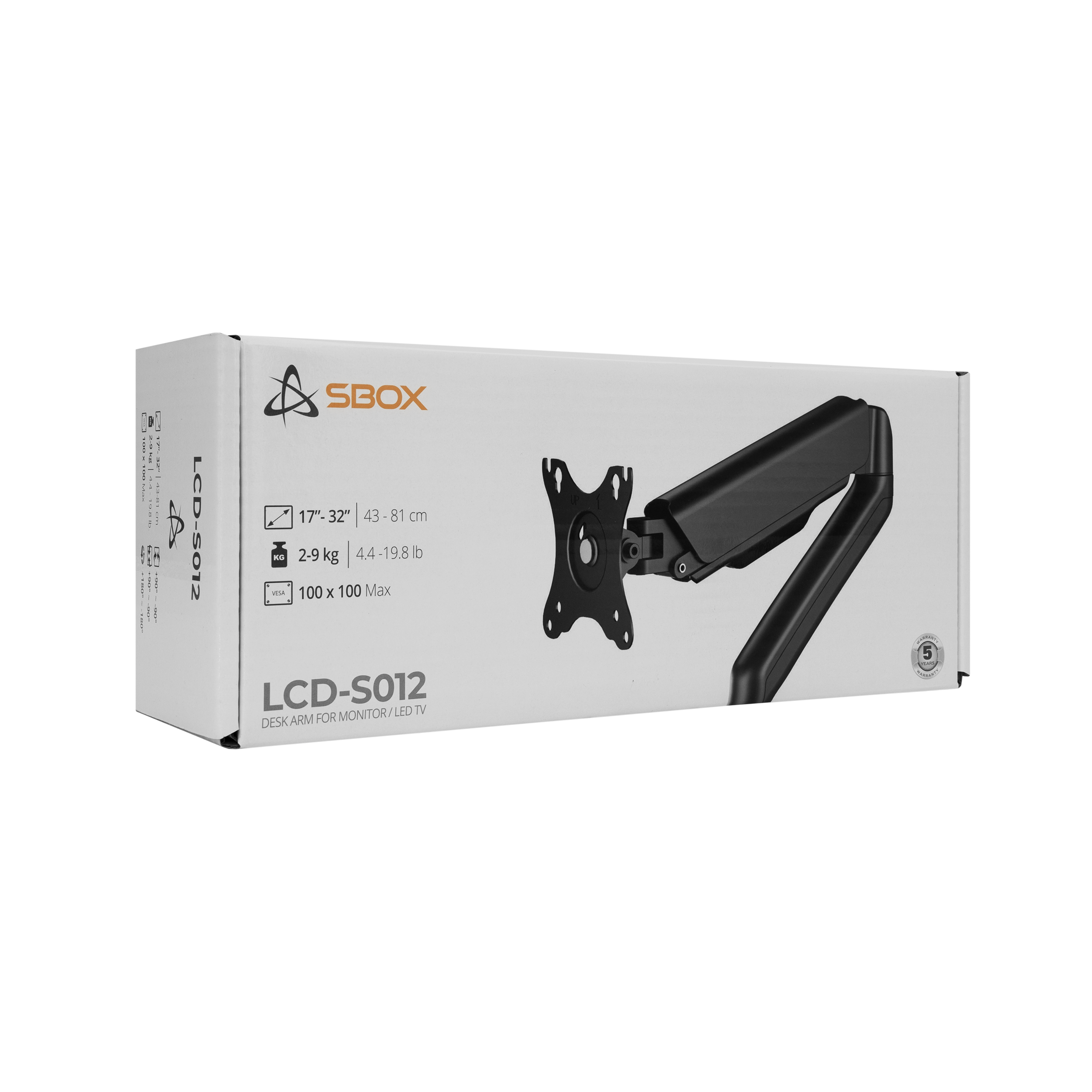 Stolni stalak SBOX LCD-S012-3-18
