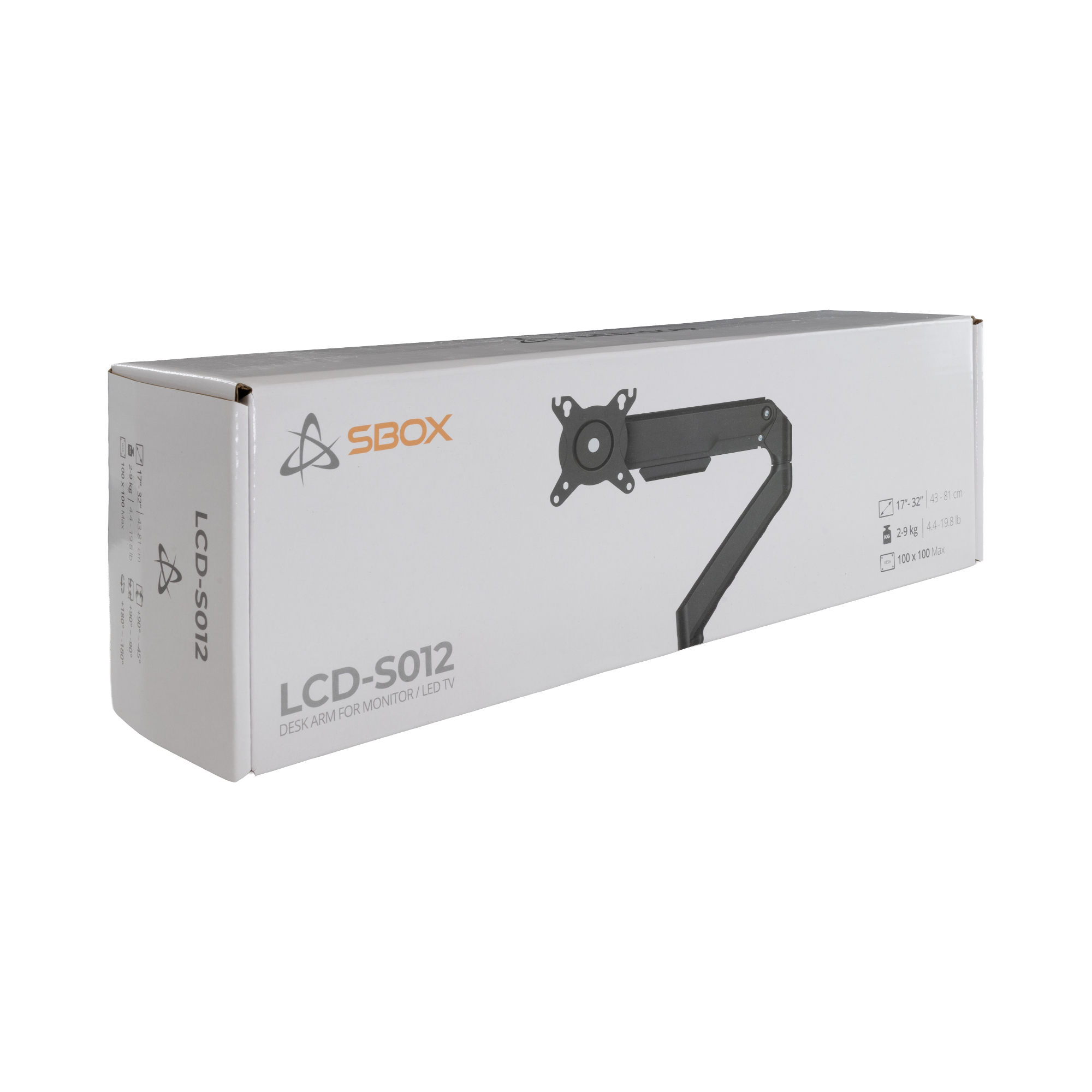 Stolni stalak SBOX LCD-S012-3-6