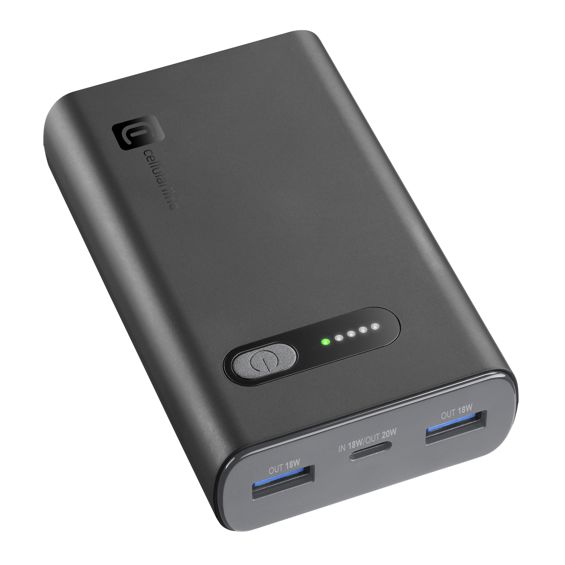 Baterija prijenosna CELLULARLINE Fast PD,10000 mAh, crna-0