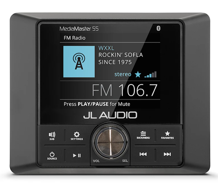 Brodski stereosustav GARMIN JL Audio MM-55 s LCD zaslonom u boji, 010-03365-00-3