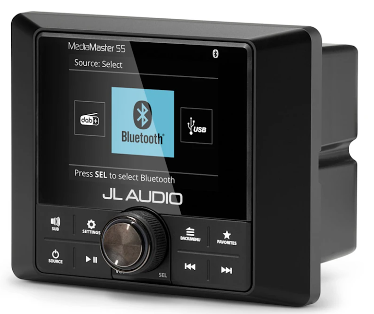 Brodski stereosustav GARMIN JL Audio MM-55 s LCD zaslonom u boji, 010-03365-00-2