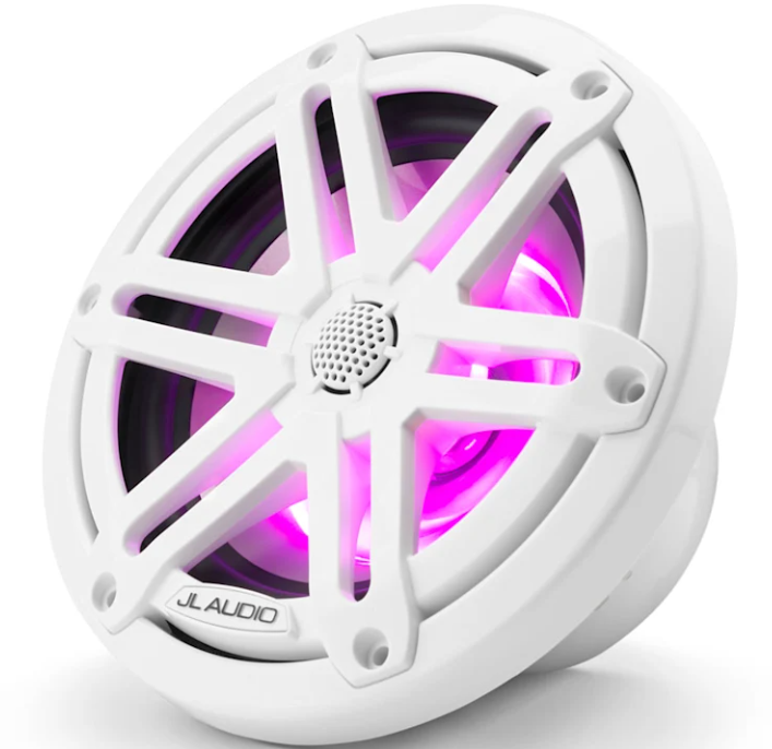Brodski zvučnici GARMIN JL Audio M3 6,5" (koaksijalni, Sport rešetka, LED rasvjeta, Gloss White), 010-03064-00-3