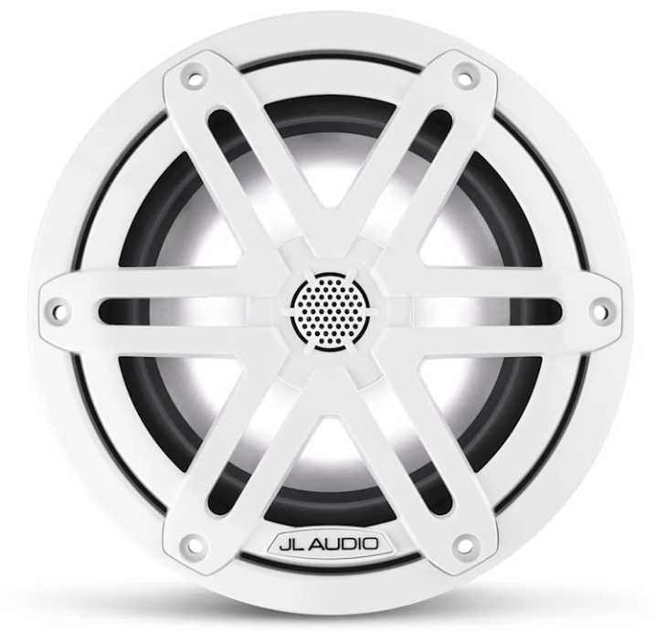 Brodski zvučnici GARMIN JL Audio M3 6,5" (koaksijalni, Sport rešetka, LED rasvjeta, Gloss White), 010-03064-00-1