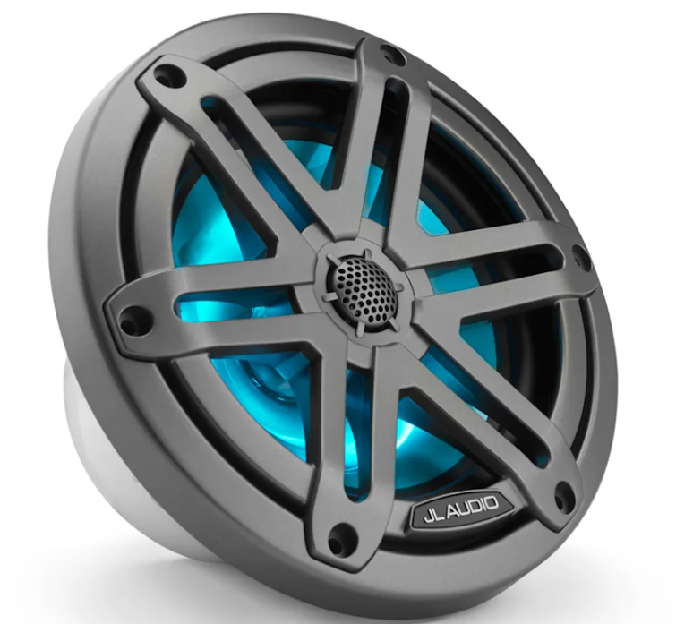 Brodski zvučnici GARMIN JL Audio M3 6,5" (koaksijalni, Sport rešetka, LED rasvjeta, Grey Metallic), 010-03062-00-2