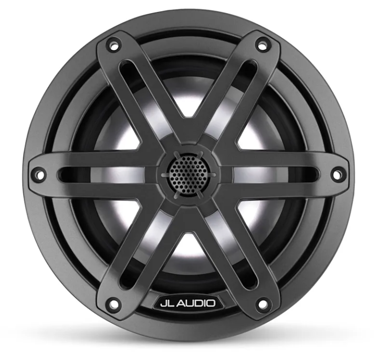 Brodski zvučnici GARMIN JL Audio M3 6,5" (koaksijalni, Sport rešetka, LED rasvjeta, Grey Metallic), 010-03062-00-1
