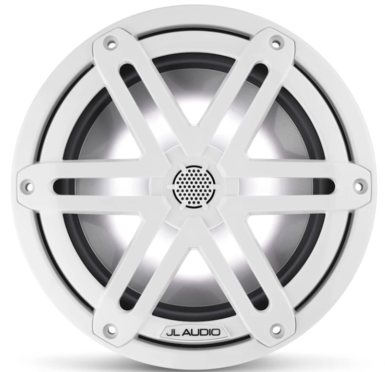 Brodski zvučnici GARMIN JL Audio M3 7,7" (koaksijalni, Sport rešetka, LED rasvjeta, Gloss White), 010-03069-00-1