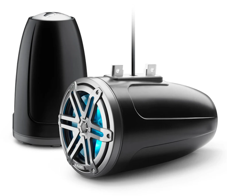 Brodski zvučnici GARMIN JL Audio M3 ETXv3 7,7" (tower, zatvoreni, RGB LED, Sport, Satin Black / Grey Metallic), 010-03268-00-0