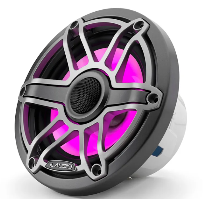 Brodski zvučnici GARMIN JL Audio M6 8,8" (koaksijalni, Sport rešetka, transflective LED rasvjeta, Grey Metallic), 010-03099-00-3