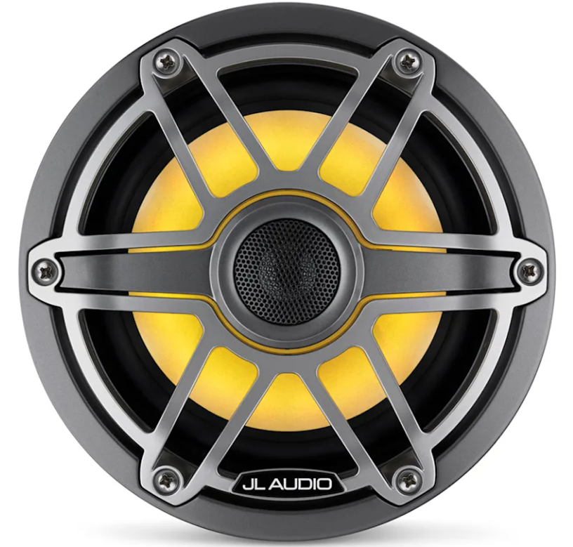 Brodski zvučnici GARMIN JL Audio M6 8,8" (koaksijalni, Sport rešetka, transflective LED rasvjeta, Grey Metallic), 010-03099-00-1