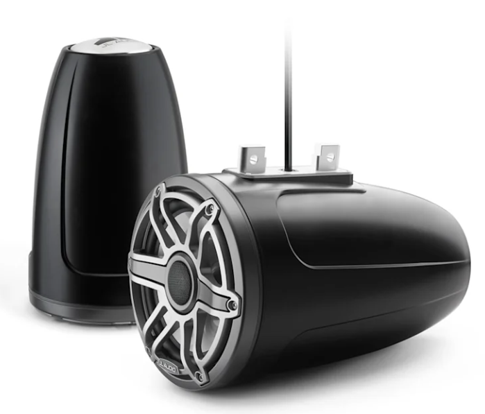 Brodski zvučnici GARMIN JL Audio M6 ETXv3 7,7" (tower, zatvoreni, Sport, Satin Black / Grey Metallic), 010-03279-00