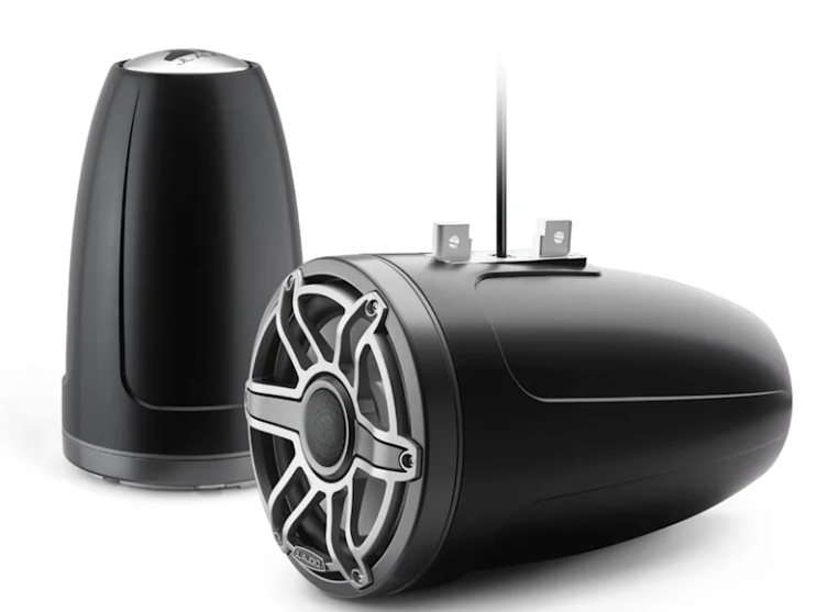 Brodski zvučnici GARMIN JL Audio M6 ETXv3 8,8" (tower, zatvoreni, Sport, Satin Black / Grey Metallic), 010-03284-00