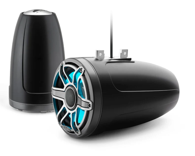 Brodski zvučnici GARMIN JL Audio M6 ETXv3 8,8" (tower, zatvoreni, transflective LED, Sport, Satin Black / Grey Metallic), 010-03281-00