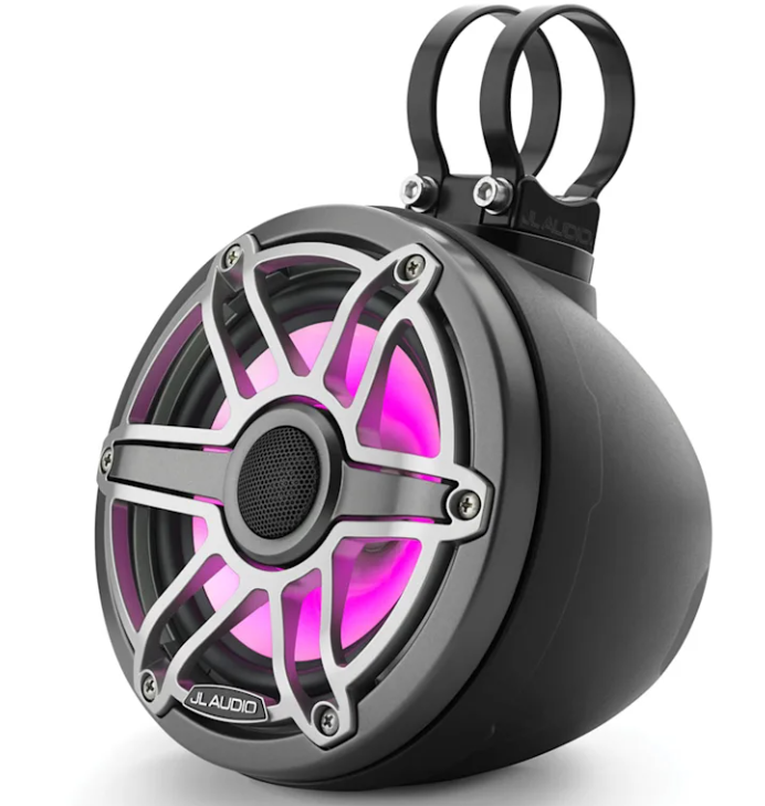 Brodski zvučnici GARMIN JL Audio M6 VeX™ 6,5" (zatvoreni, Transflective LED, Sport, Matt Black / Grey Metallic), 010-03261-00-1