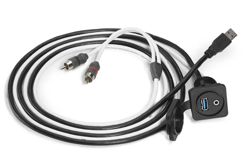 Kombinirani USB i audio priključak GARMIN JL Audio 3,5 mm za ugradnju u panel (XMD-USB/3.5MM-PNL), 010-13421-00-0