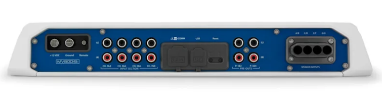 Pojačalo GARMIN JL Audio  MVi Class D Full-Range s integriranim DSP-om, 8-kanalno, 800 W, 010-03339-00-2