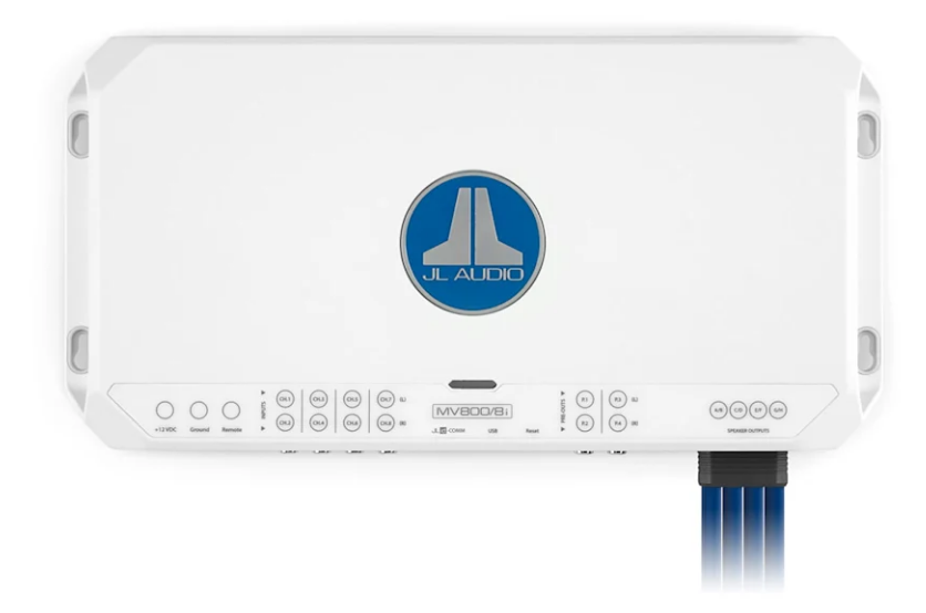 Pojačalo GARMIN JL Audio  MVi Class D Full-Range s integriranim DSP-om, 8-kanalno, 800 W, 010-03339-00