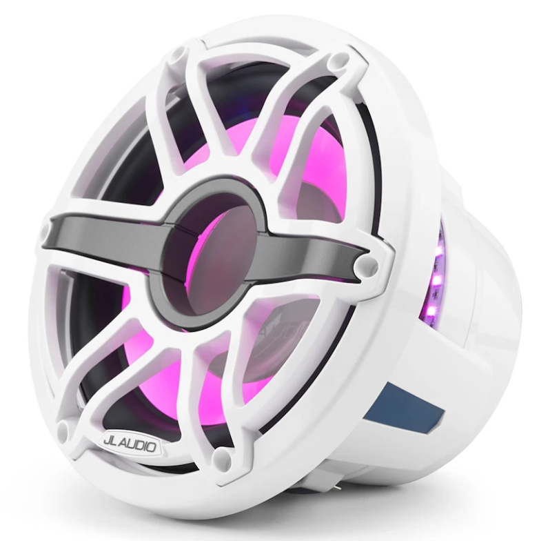 Subwoofer GARMIN JL Audio M6 10" (transflective LED, Sport rešetka, Gloss White), 010-03085-00-2
