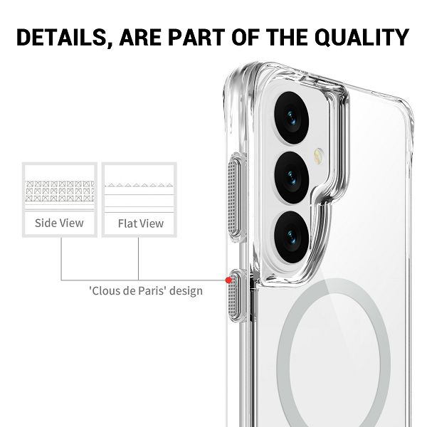 Maska MAX MOBILE za Samsung Galaxy S26 (tpu, drop-proof, magsafe, kickstand, prozirna)-3