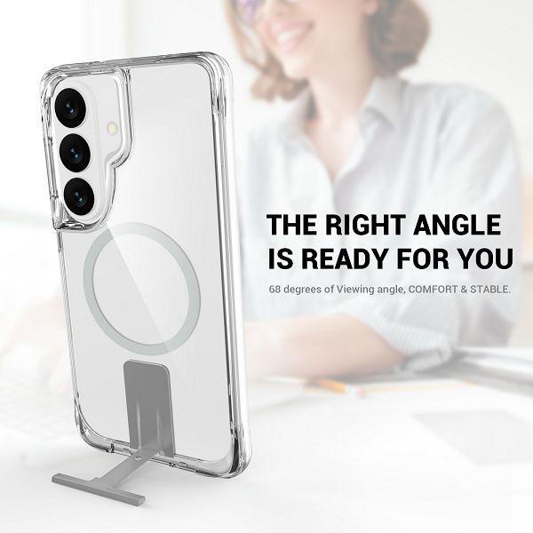 Maska MAX MOBILE za Samsung Galaxy S26 (tpu, drop-proof, magsafe, kickstand, prozirna)-2