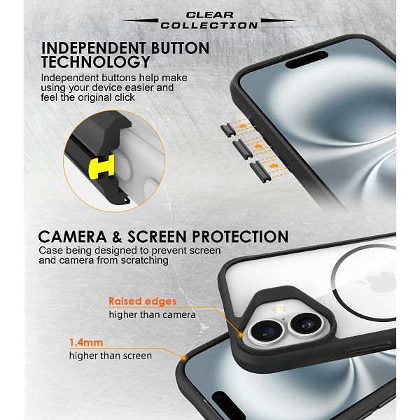 Zaštitna maska MAX MOBILE Combat X za Samsung Galaxy S26 (tpu, drop-proof, magsafe, slim, crna)-3