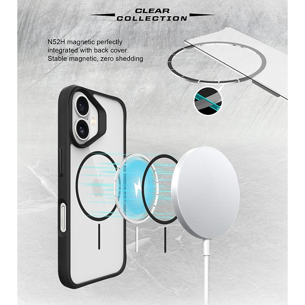 Zaštitna maska MAX MOBILE Combat X za Samsung Galaxy S26 (tpu, drop-proof, magsafe, slim, crna)-2