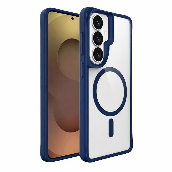Maska MAX MOBILE Drop-Proof Combat X za Samsung Galaxy S26 (tpu, crno-plava, magsafe, slim)