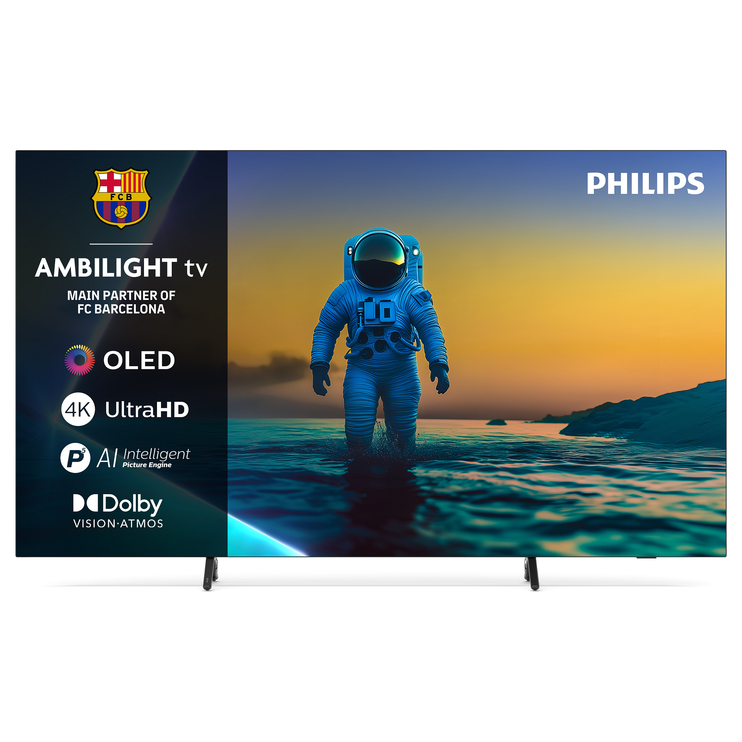 TV PHILIPS OLED 77OLED810/12 Google TV (194 cm, 4K UHD Ambilight, HDR10+, Dolby Vision, Dolby Atmos, Smart TV)-4