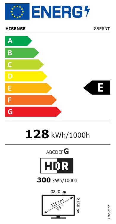 TV HISENSE D-LED 85E6NT VIDAA (215 cm, 4K UHD, HDR10+, Dolby Audio, Smart TV)-6