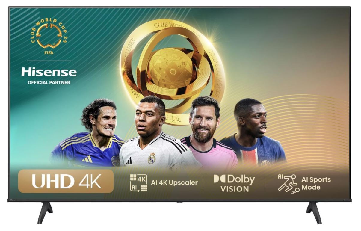 TV HISENSE DLED 55E6NT VIDAA U7.6 (139 cm, 4K UHD, HDR10+, Dolby Audio, Smart TV)