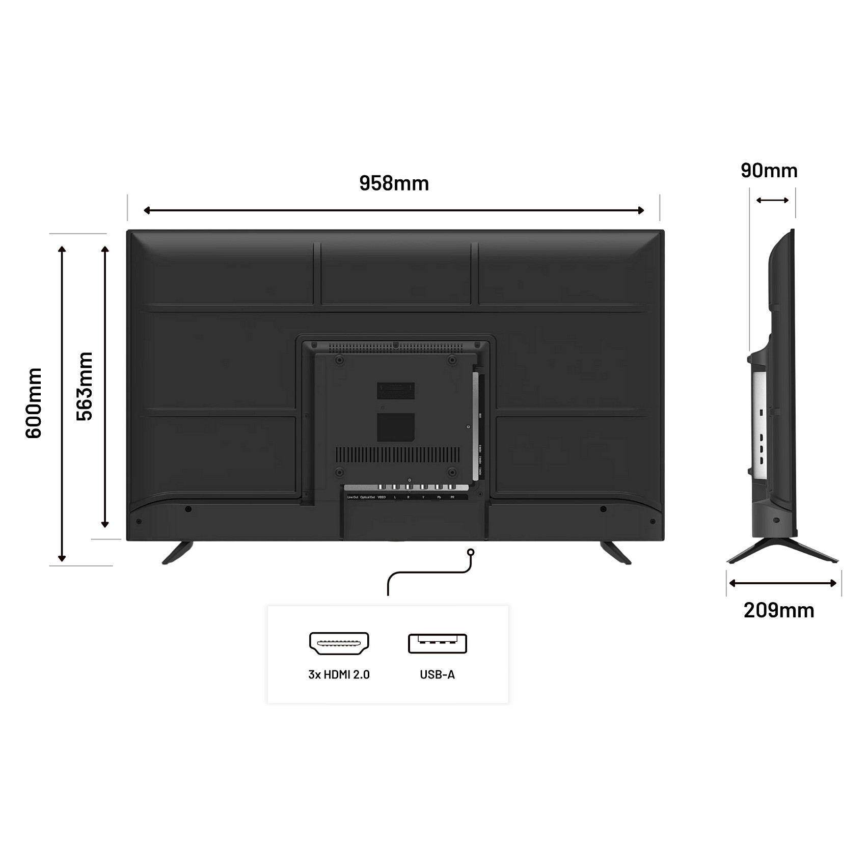 Monitor JAPANNEXT JN-IPS430UHD60F (43", 4k uhd, 3840x2160, ips, 60hz, wlan, zvučnici)-3