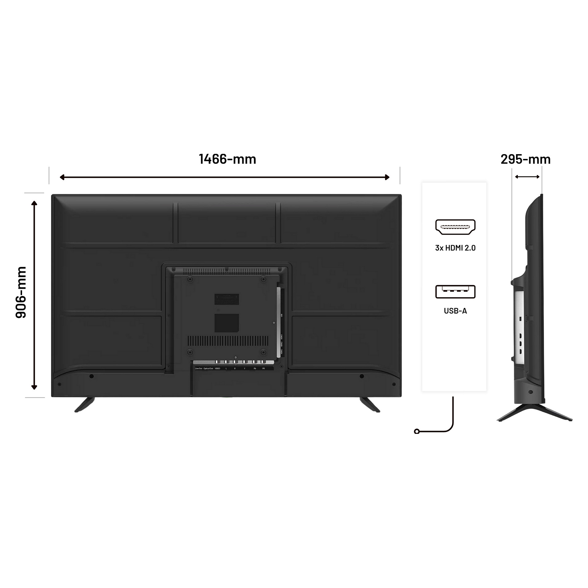 Monitor JAPANNEXT JN-IPS650UHD60F (65", 4k uhd 3840x2160, ips, 60hz, wlan, zvučnici)-6