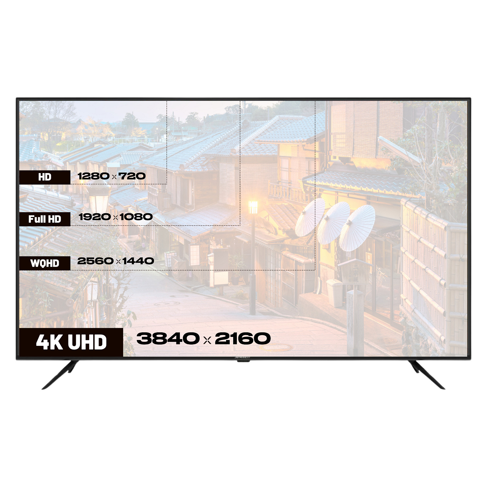 Monitor JAPANNEXT JN-IPS650UHD60F (65", 4k uhd 3840x2160, ips, 60hz, wlan, zvučnici)-9