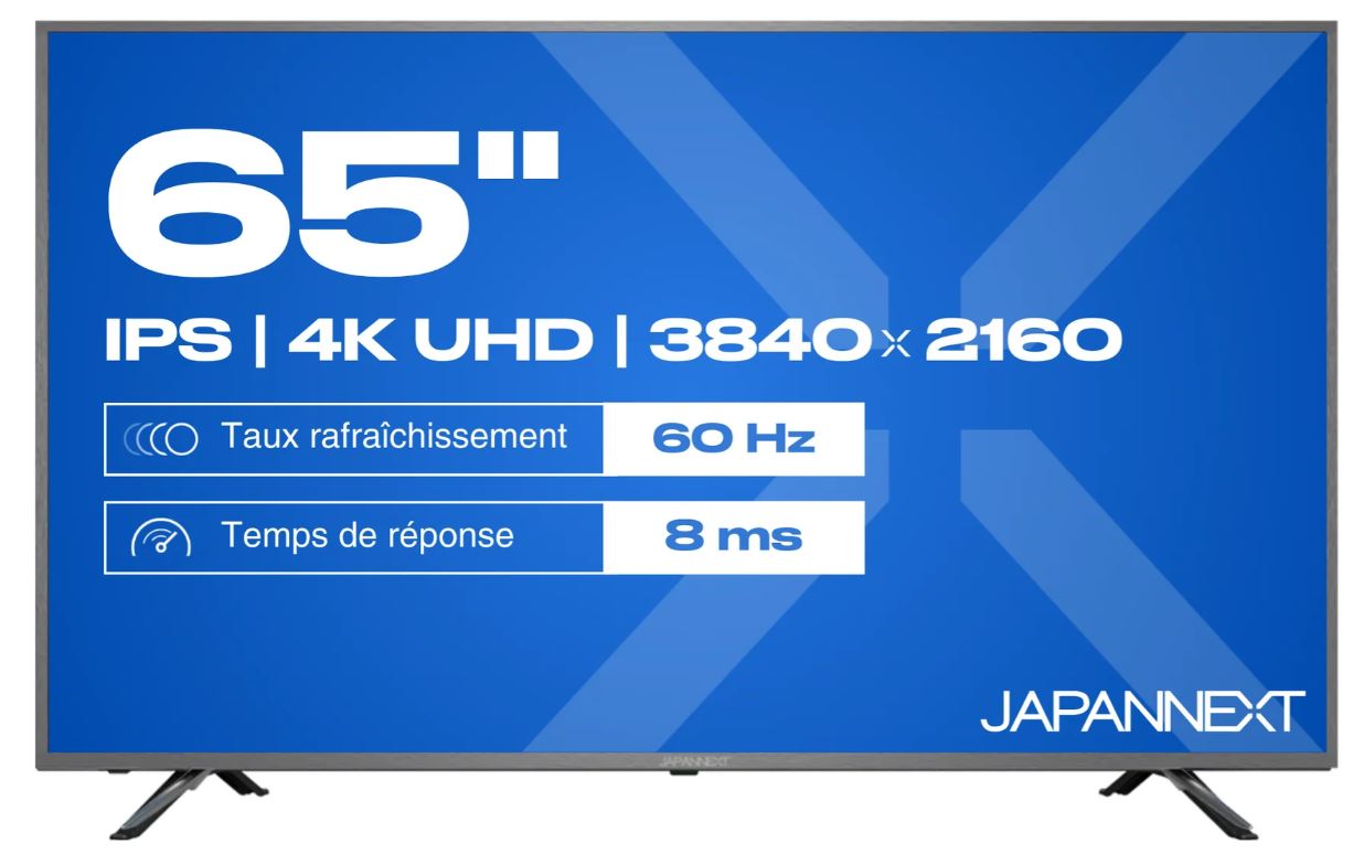 Monitor JAPANNEXT JN-IPS650UHD60F (65", 4k uhd 3840x2160, ips, 60hz, wlan, zvučnici)-1