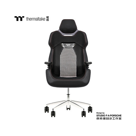 Gaming stolica THERMALTAKE Argent E700 (prava koža, svemirski siva, houndstooth tkanina)-2