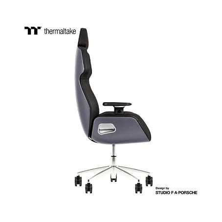 Gaming stolica THERMALTAKE Argent E700 (prava koža, svemirski siva, houndstooth tkanina)-5